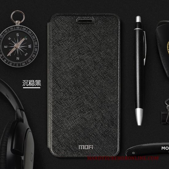 Redmi 7 Anti-fall Roze Clamshell Hoesje Telefoon Leren Etui Mini Siliconen