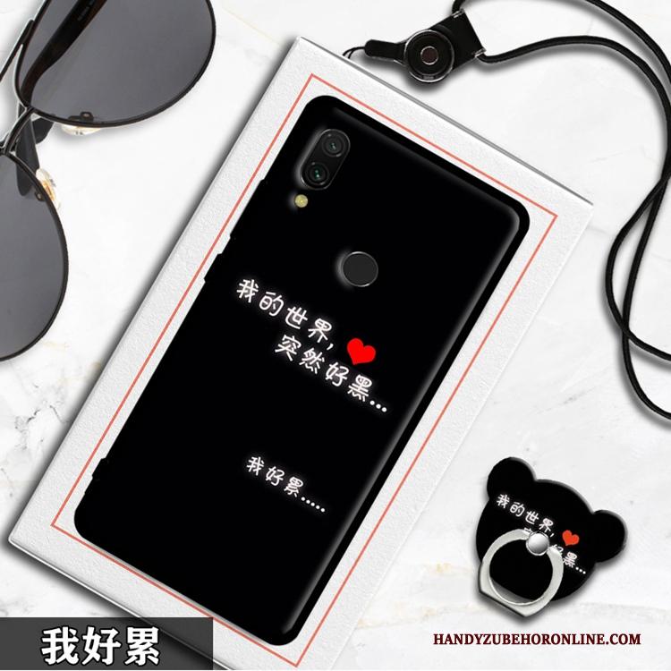 Redmi 7 Hoes Siliconen Rood Anti-fall Bescherming Hoesje Telefoon Zacht