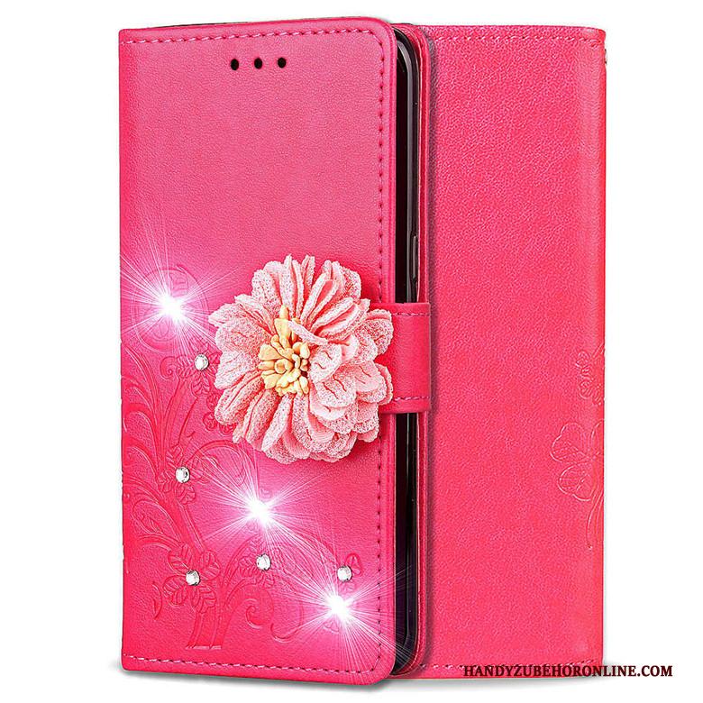 Redmi 7 Hoesje Blauw Anti-fall Trend Leren Etui Siliconen Rood Mini