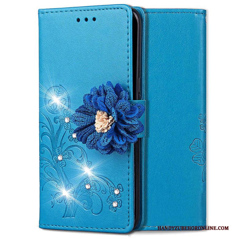 Redmi 7 Hoesje Blauw Anti-fall Trend Leren Etui Siliconen Rood Mini