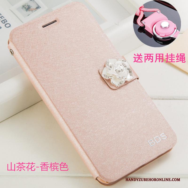 Redmi 7 Hoesje Hanger Anti-fall Mini Bescherming Clamshell Rood Roze