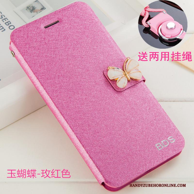 Redmi 7 Hoesje Hanger Anti-fall Mini Bescherming Clamshell Rood Roze