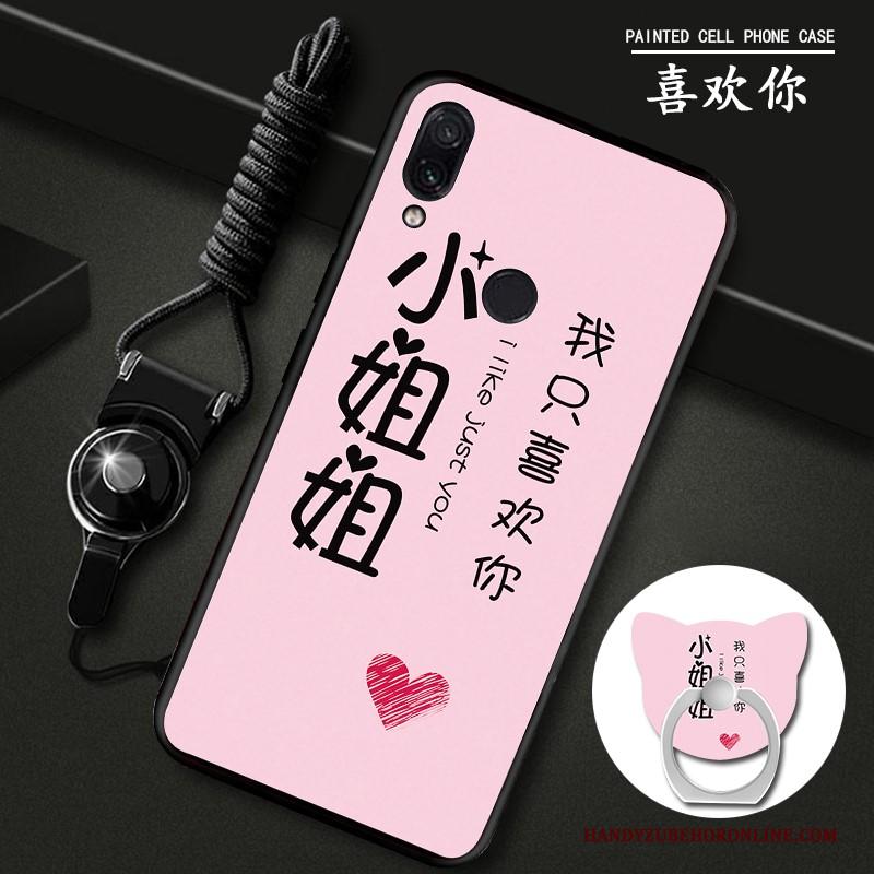 Redmi 7 Hoesje Telefoon Anti-fall Siliconen Rood Roze