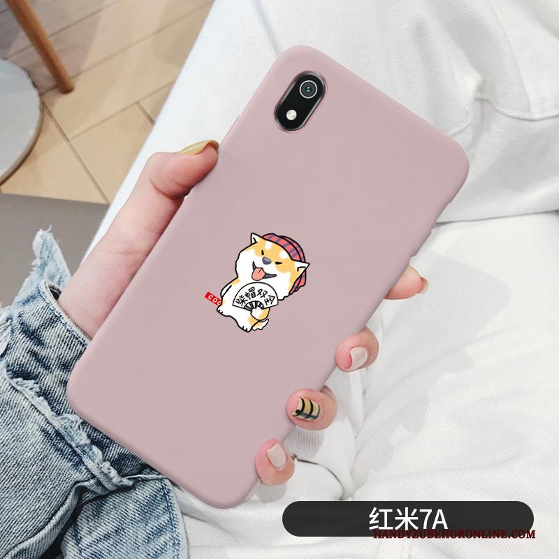 Redmi 7a Anti-fall Lovers Zacht Mooie Wind Hoesje Telefoon Roze