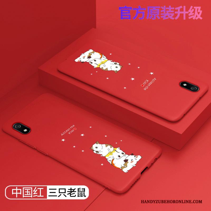 Redmi 7a Hoesje Hoes Persoonlijk Siliconen Rood Scheppend Groen Schrobben