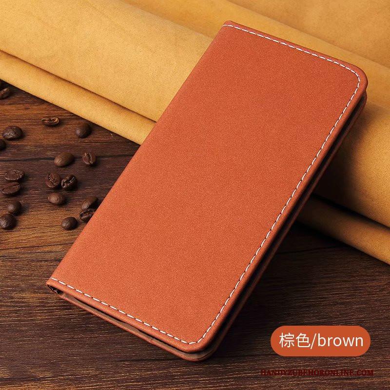 Redmi 7a Hoesje Leren Etui Kaart Rood Folio High End Vouw Blauw