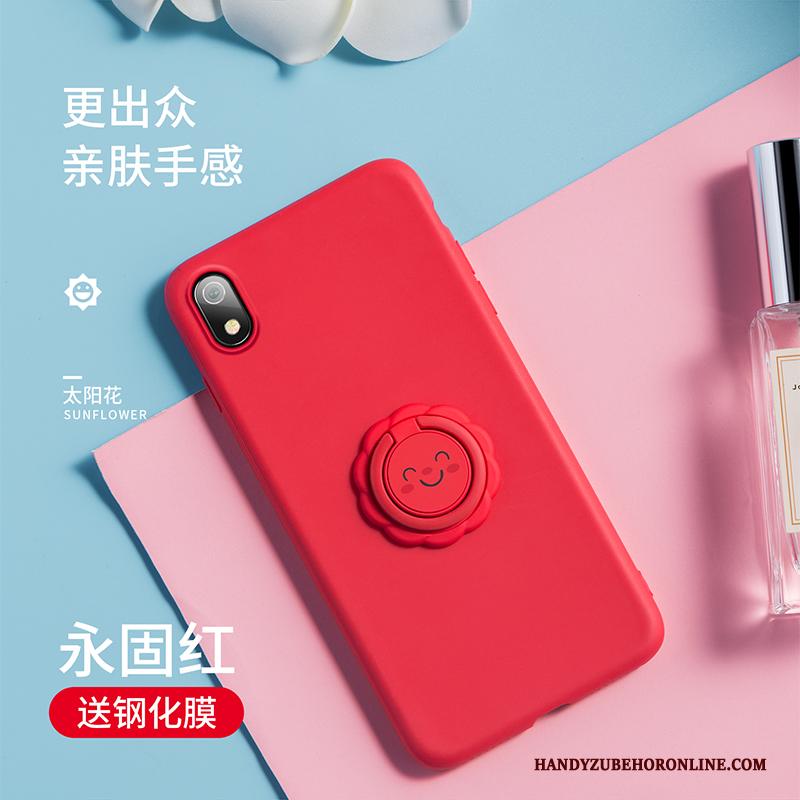 Redmi 7a Hoesje Net Red Mini Bescherming Ondersteuning Zacht All Inclusive Rood