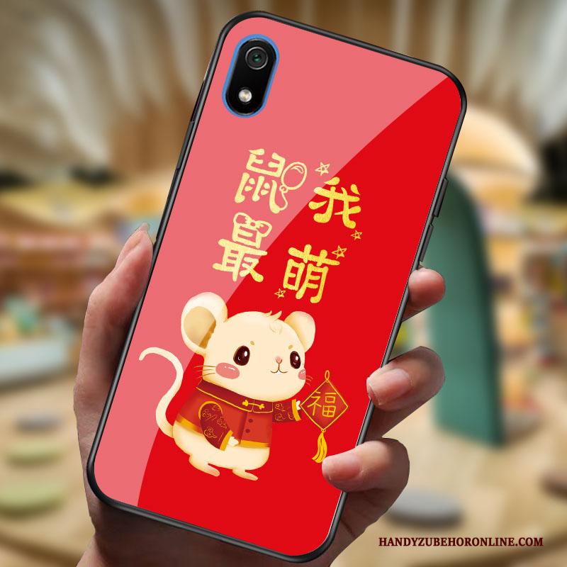 Redmi 7a Hoesje Rood Persoonlijk Nieuw Rat Spiegel Mini Bescherming