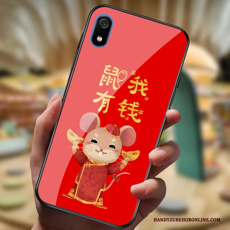 Redmi 7a Hoesje Rood Persoonlijk Nieuw Rat Spiegel Mini Bescherming