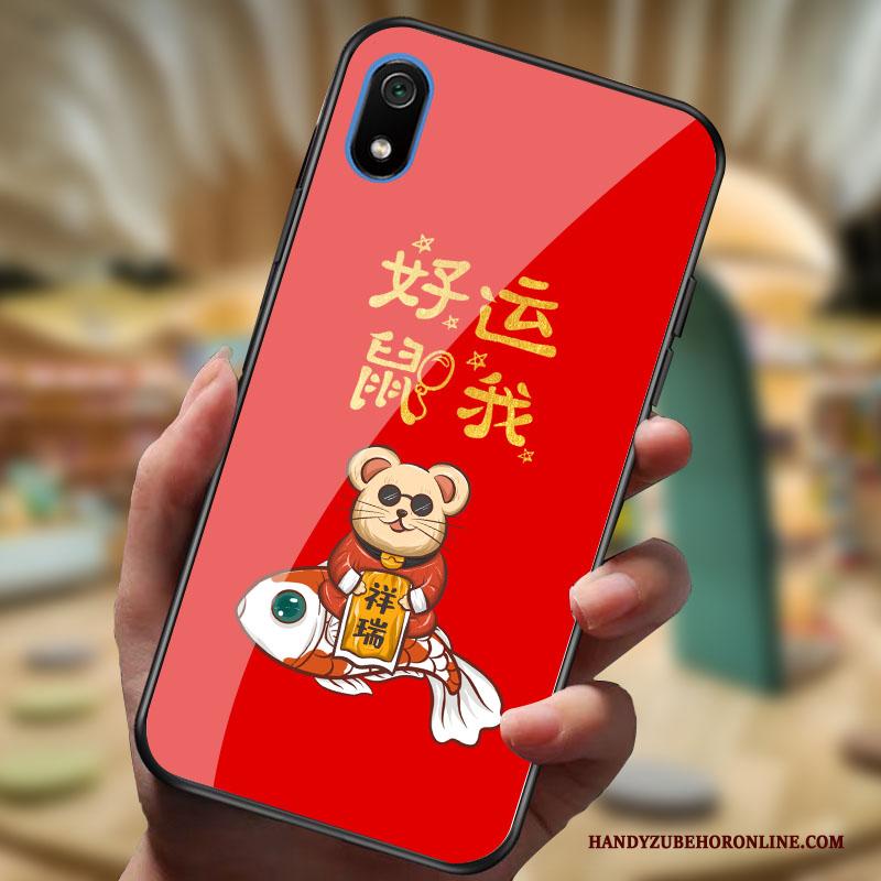 Redmi 7a Hoesje Rood Persoonlijk Nieuw Rat Spiegel Mini Bescherming