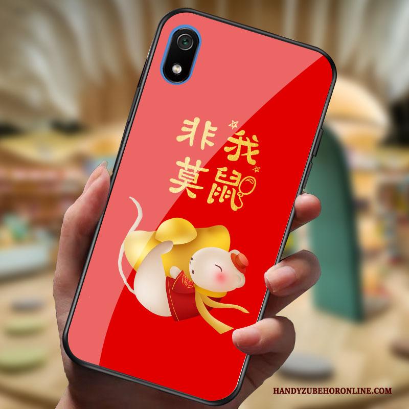 Redmi 7a Hoesje Rood Persoonlijk Nieuw Rat Spiegel Mini Bescherming