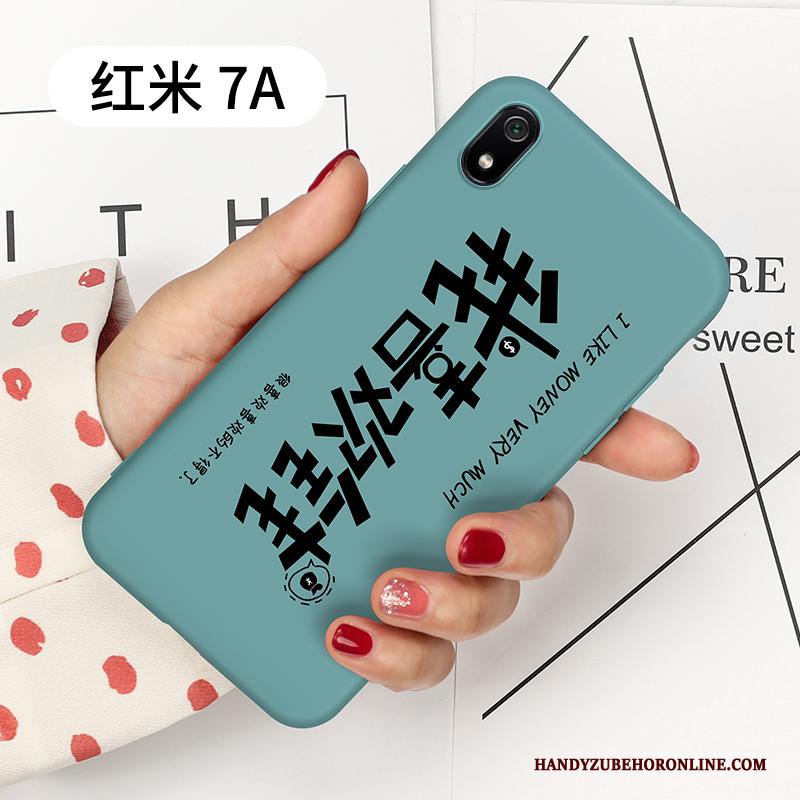 Redmi 7a Hoesje Telefoon Bescherming Siliconen Eenvoudige Trendy Merk Anti-fall Schrobben