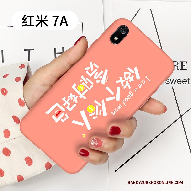 Redmi 7a Hoesje Telefoon Bescherming Siliconen Eenvoudige Trendy Merk Anti-fall Schrobben