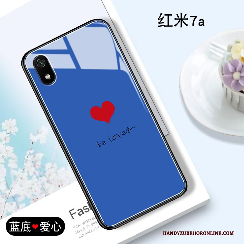 Redmi 7a Hoesje Telefoon Liefde Persoonlijk Blauw Scheppend Bescherming All Inclusive