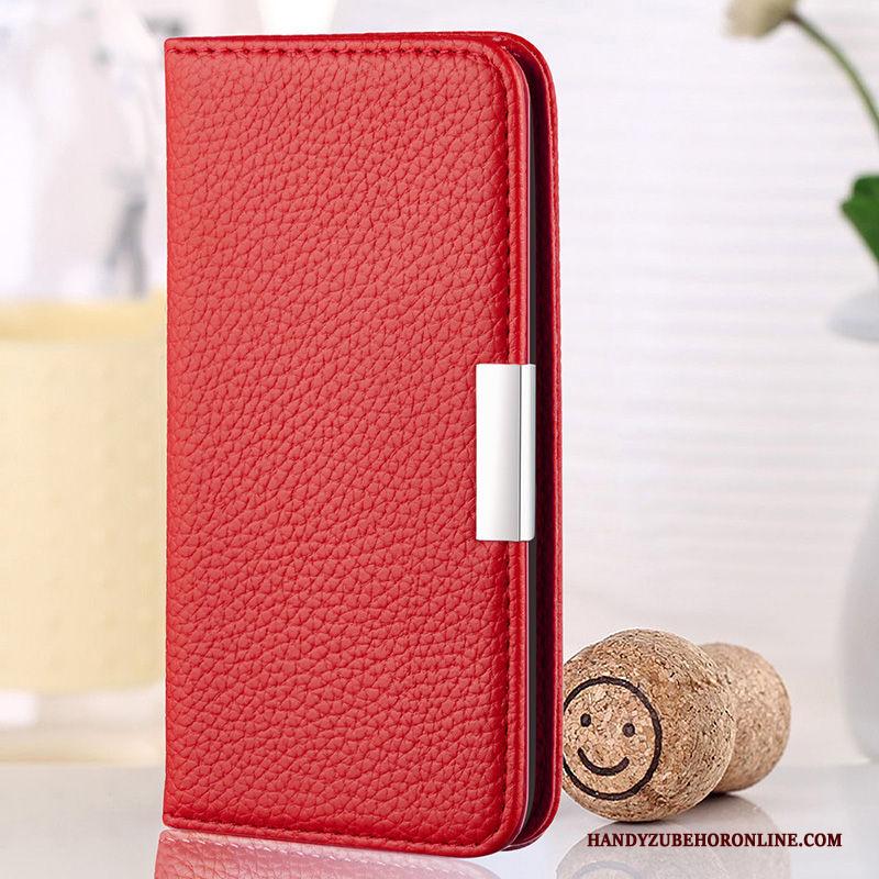 Redmi 7a Rood Leren Etui Siliconen Blauw Folio Bedrijf Hoesje Telefoon