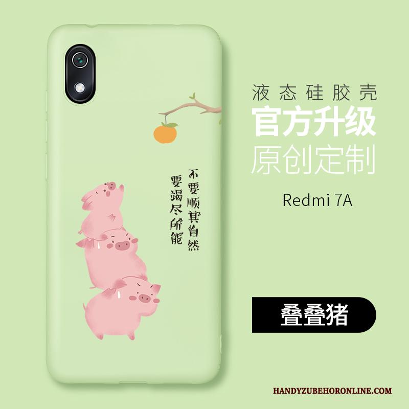 Redmi 7a Siliconen Scheppend Mini Rood Roze Hoesje All Inclusive