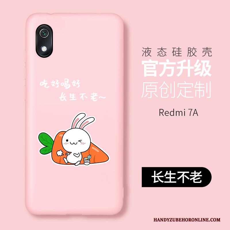 Redmi 7a Siliconen Scheppend Mini Rood Roze Hoesje All Inclusive