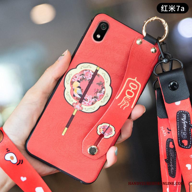 Redmi 7a Vintage Schrobben Bescherming Hoesje Chinese Stijl Trend Wind