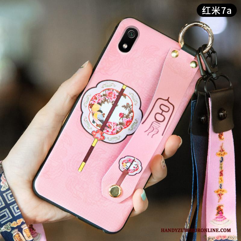 Redmi 7a Vintage Schrobben Bescherming Hoesje Chinese Stijl Trend Wind