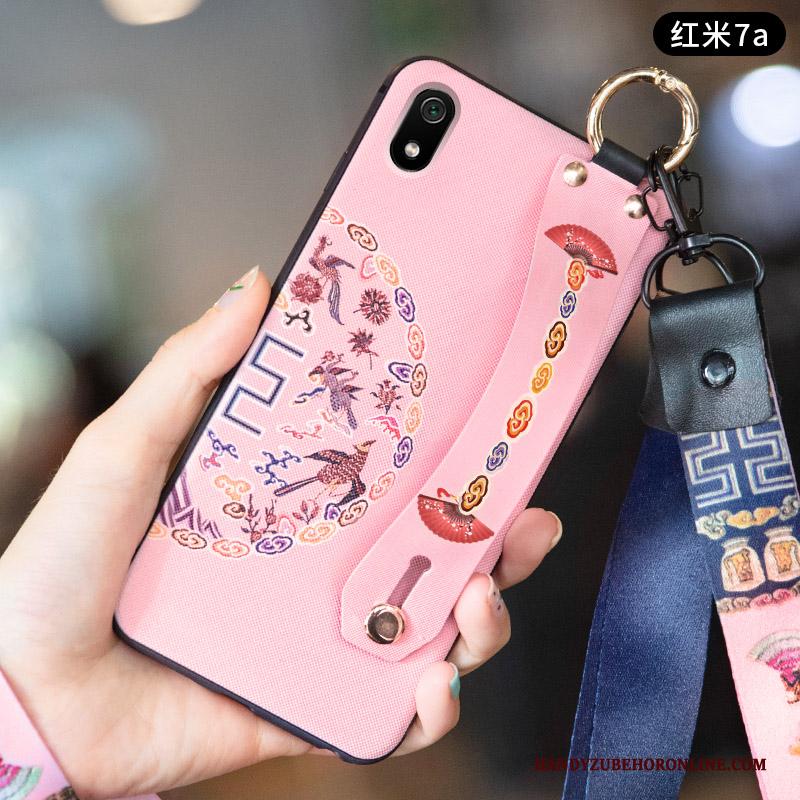 Redmi 7a Vintage Schrobben Bescherming Hoesje Chinese Stijl Trend Wind