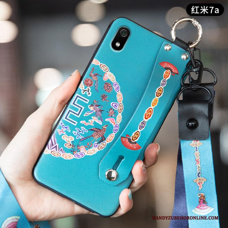 Redmi 7a Vintage Schrobben Bescherming Hoesje Chinese Stijl Trend Wind