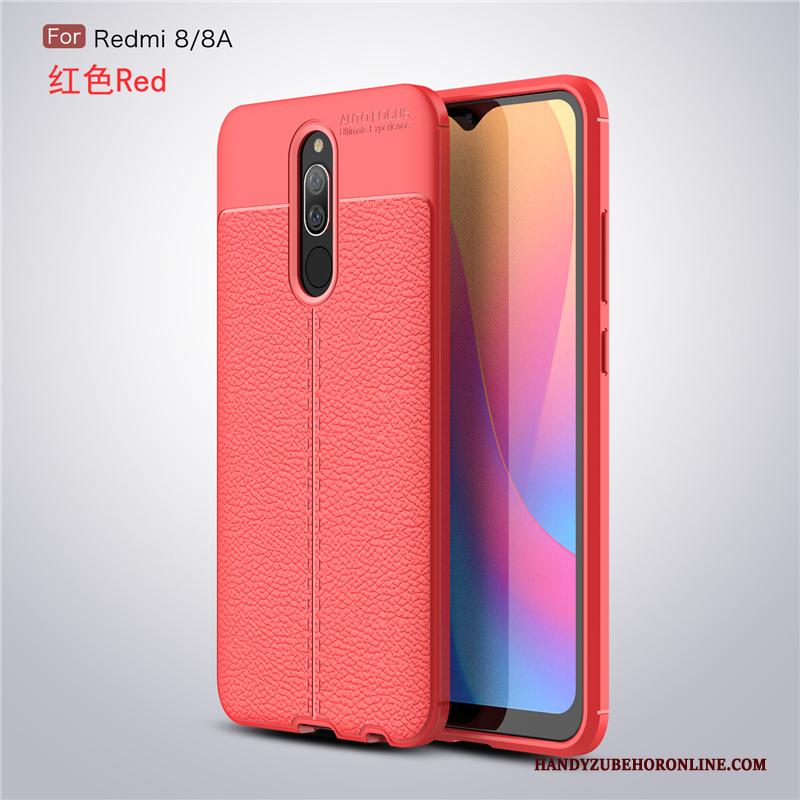 Redmi 8 Bescherming Hoesje Telefoon Bedrijf Scheppend Rood Siliconen Mini