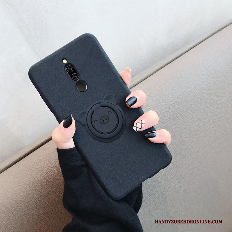 Redmi 8 Hoesje Auto Rood Trendy Merk Anti-fall Bescherming Siliconen Schrobben