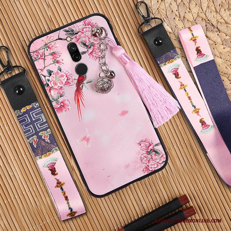 Redmi 8 Hoesje Chinese Stijl Vintage Anti-fall Dun Bescherming Scheppend Kwasten