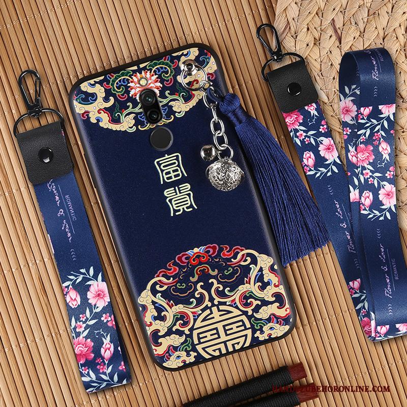 Redmi 8 Hoesje Chinese Stijl Vintage Anti-fall Dun Bescherming Scheppend Kwasten