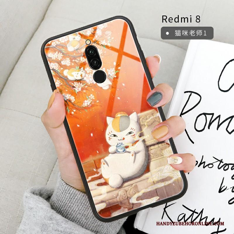 Redmi 8 Hoesje Spiegel Anti-fall Spotprent Ondersteuning Bescherming Hanger All Inclusive