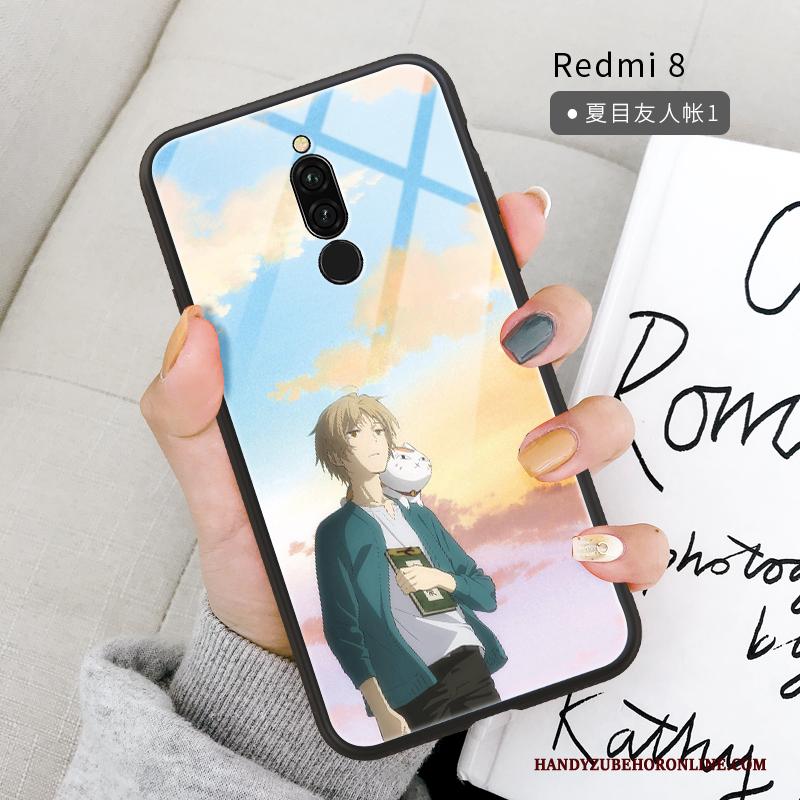 Redmi 8 Hoesje Spiegel Anti-fall Spotprent Ondersteuning Bescherming Hanger All Inclusive