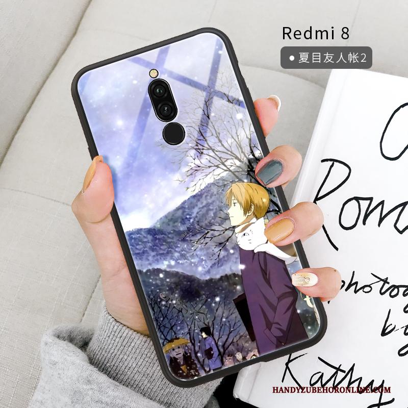 Redmi 8 Hoesje Spiegel Anti-fall Spotprent Ondersteuning Bescherming Hanger All Inclusive