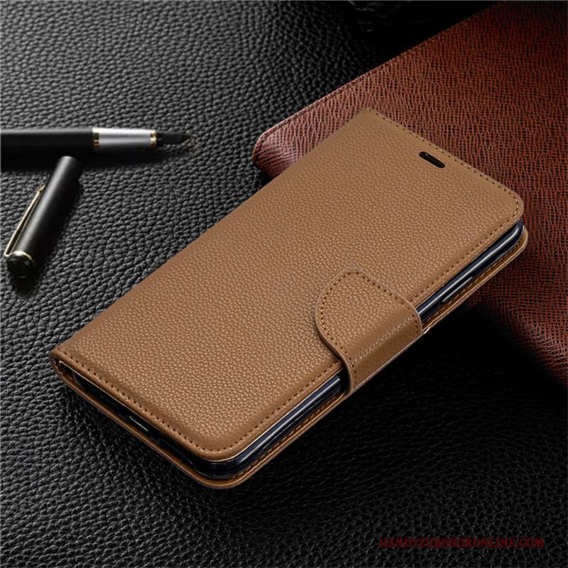 Redmi 8 Rood Leren Etui Kaart Hanger Bescherming Nieuw Hoesje
