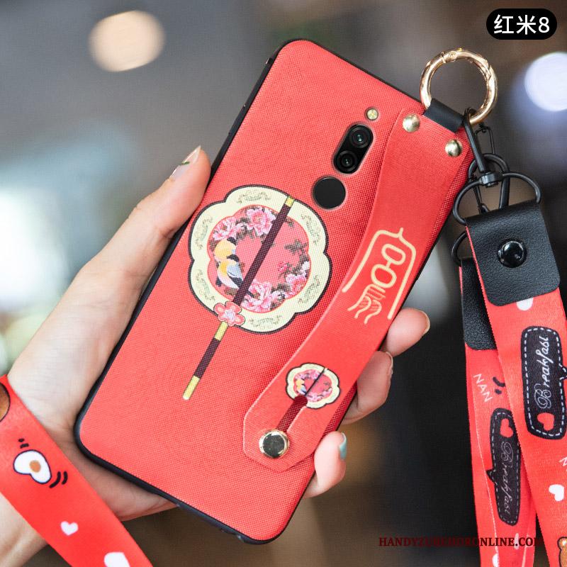 Redmi 8 Siliconen Wind Vintage Chinese Stijl Hoesje Telefoon Anti-fall