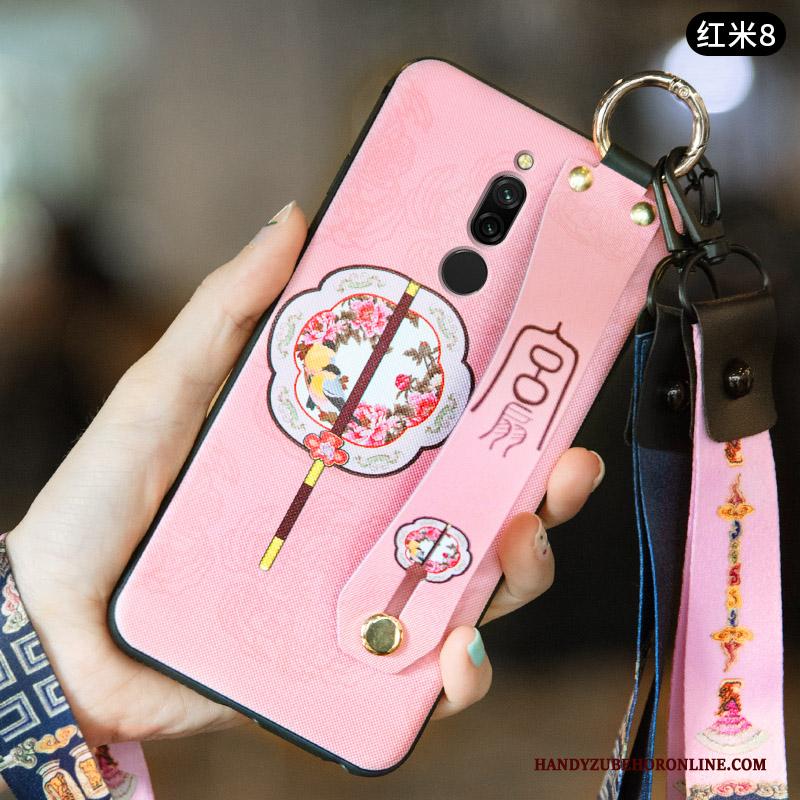 Redmi 8 Siliconen Wind Vintage Chinese Stijl Hoesje Telefoon Anti-fall