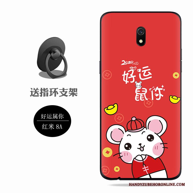 Redmi 8a Hoesje Telefoon Mobiele Telefoon Rat Siliconen Groen Anti-fall