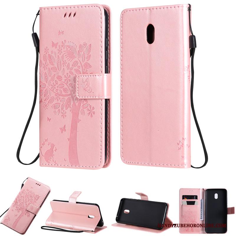 Redmi 8a Rood Folio Hoesje Telefoon Purper Anti-fall All Inclusive Leren Etui