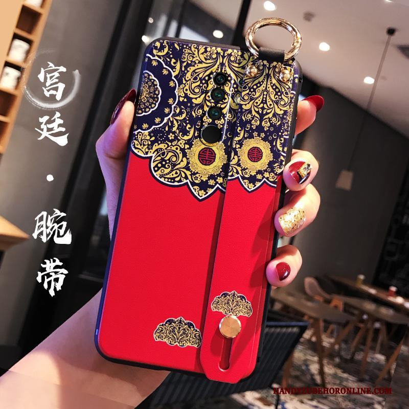 Redmi 9 Anti-fall Mobiele Telefoon Chinese Stijl Hoesje Telefoon Persoonlijk Scheppend Blauw