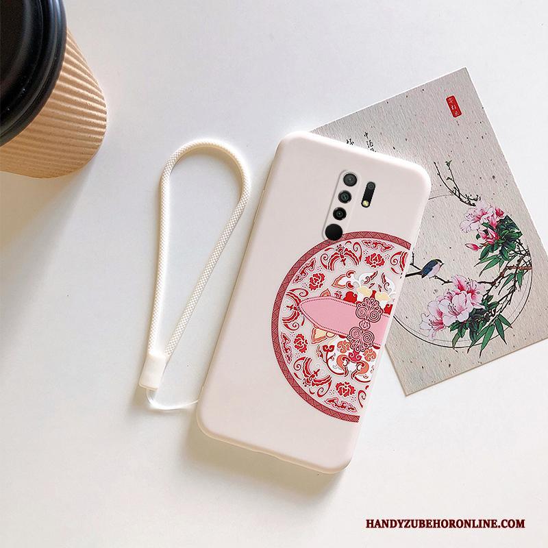 Redmi 9 Hoesje All Inclusive Vintage Persoonlijk Reliëf Chinese Stijl Zacht Anti-fall