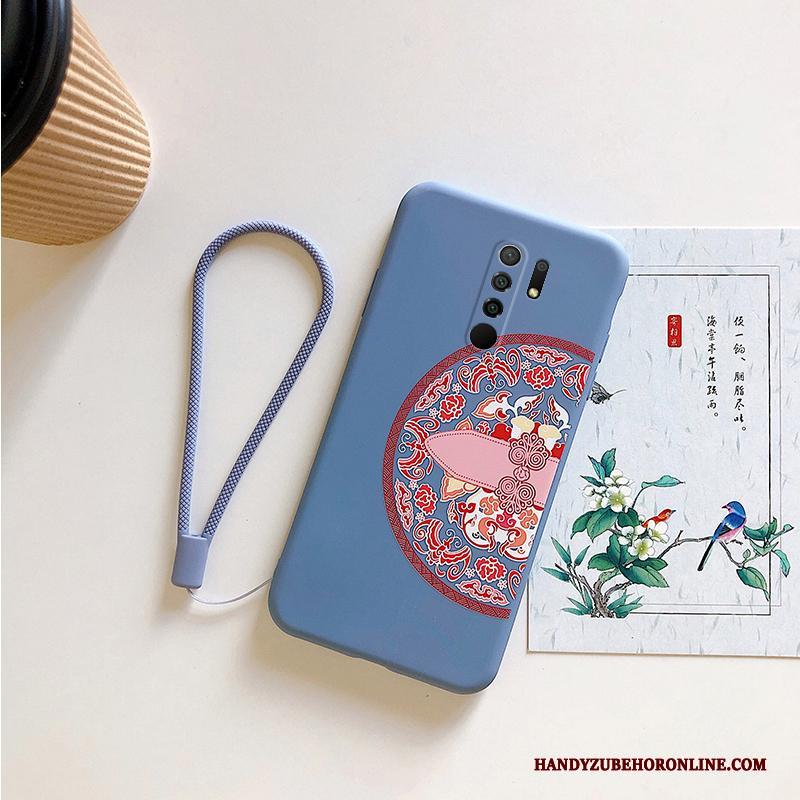 Redmi 9 Hoesje All Inclusive Vintage Persoonlijk Reliëf Chinese Stijl Zacht Anti-fall