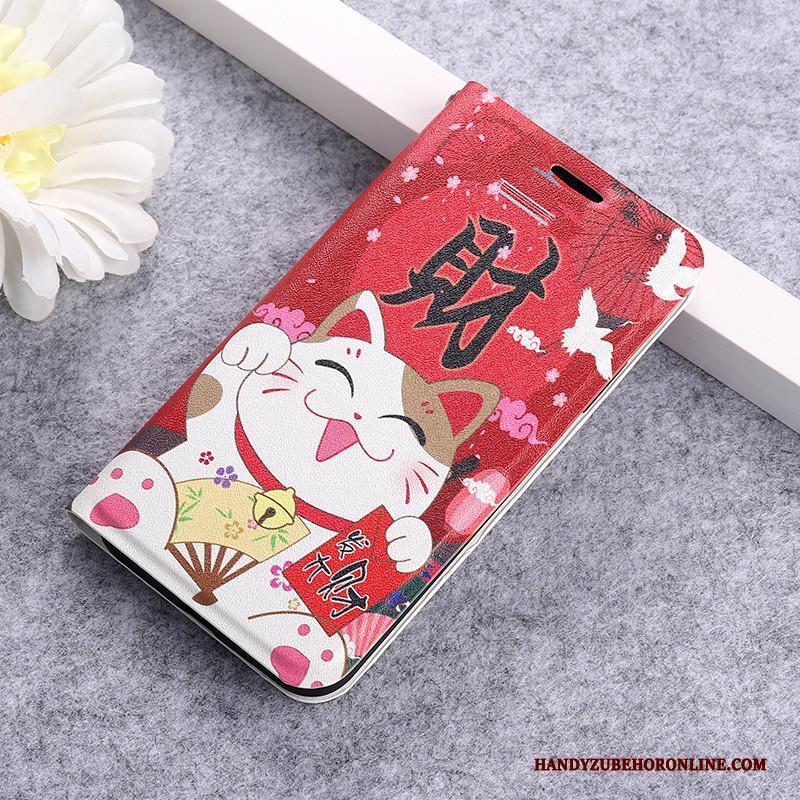 Redmi 9 Hoesje Anti-fall Geschilderd Mini Bescherming Hanger Rood