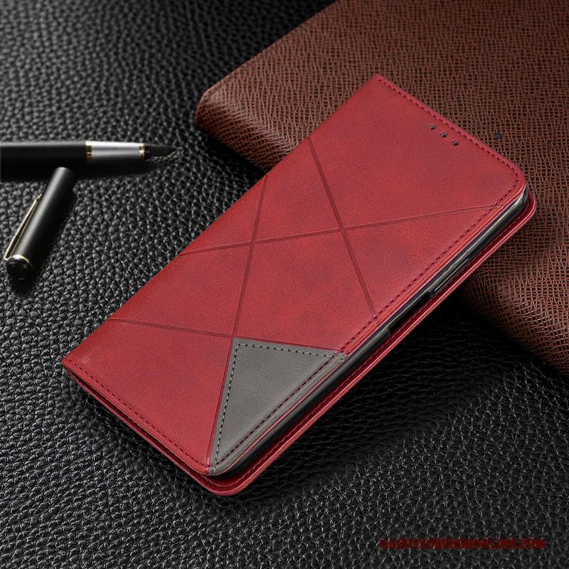 Redmi 9 Hoesje Mini Nieuw Folio All Inclusive Kaart Rood Bescherming