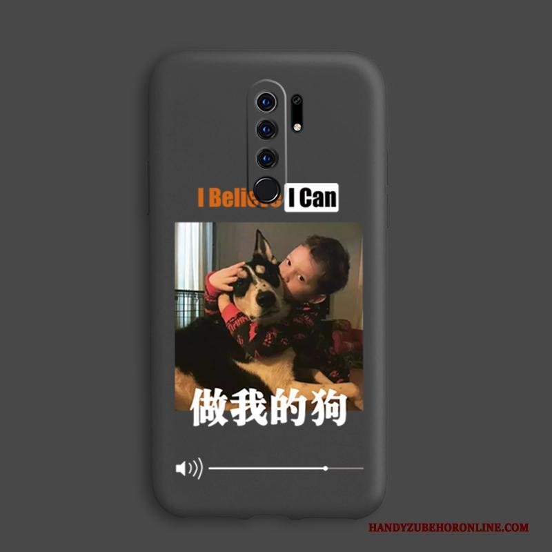 Redmi 9 Siliconen Hoesje Hond Mini Telefoon Rood Zacht