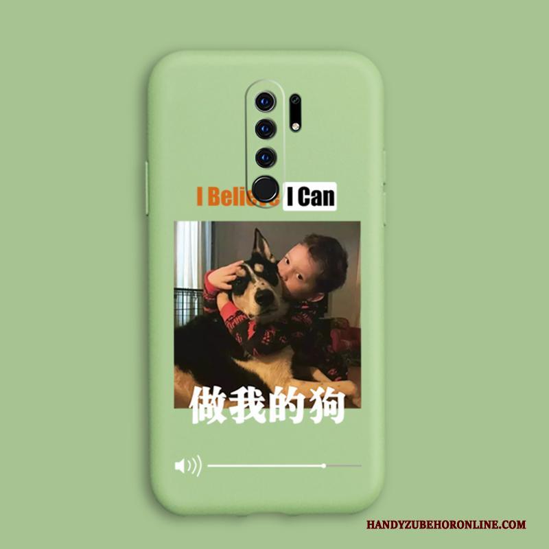 Redmi 9 Siliconen Hoesje Hond Mini Telefoon Rood Zacht