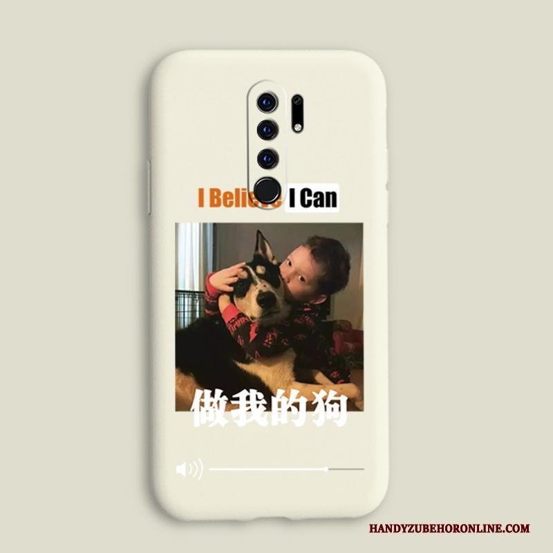 Redmi 9 Siliconen Hoesje Hond Mini Telefoon Rood Zacht