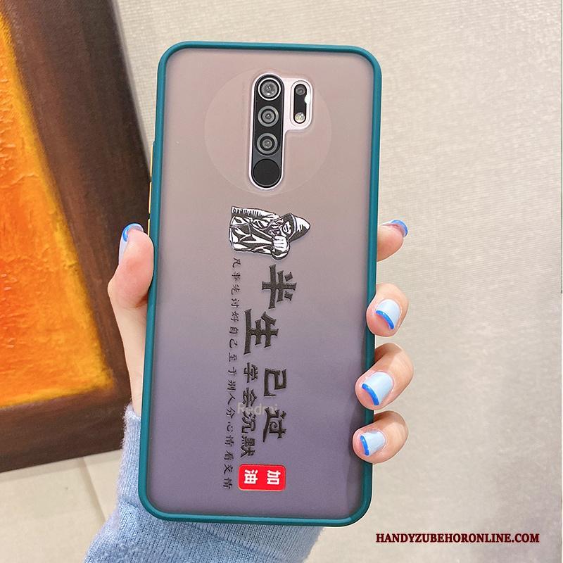 Redmi 9 Zwart All Inclusive Scheppend Hoesje Telefoon Nieuw Trendy Merk Rood