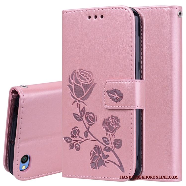 Redmi Go Leren Etui Roze Siliconen Rood Mini Hoesje Telefoon Anti-fall