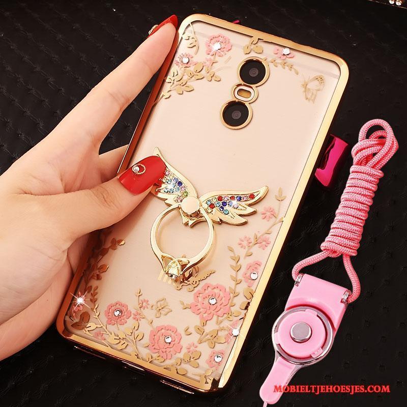 Redmi Note 4x Hoesje Mini Met Strass Mobiele Telefoon Hanger Rood Hoes Goud