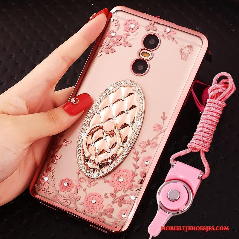 Redmi Note 4x Hoesje Mini Met Strass Mobiele Telefoon Hanger Rood Hoes Goud