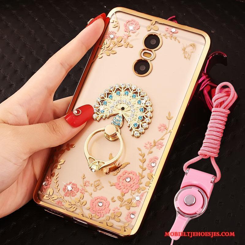 Redmi Note 4x Hoesje Mini Met Strass Mobiele Telefoon Hanger Rood Hoes Goud